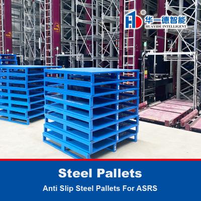 China Anti Slip Steel Pallets Iron Pallet Metal Pallets For ASRS Automatic Storage And Retrieval System for sale