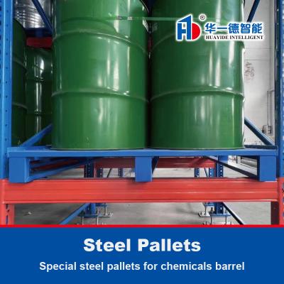 China Special steel pallets for chemicals barrel Iron Pallet Metal Pallets for ASRS for sale