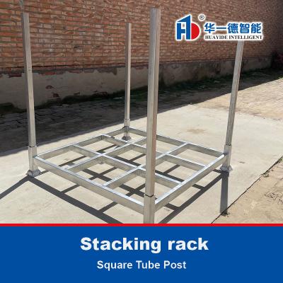 China Square Tube Foldable Stacking rack Demountable Stacking rack Stackable Rack for sale