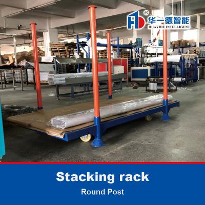 China Round Post Foldable Stacking rack Demountable Stacking rack Stackable Rack for sale