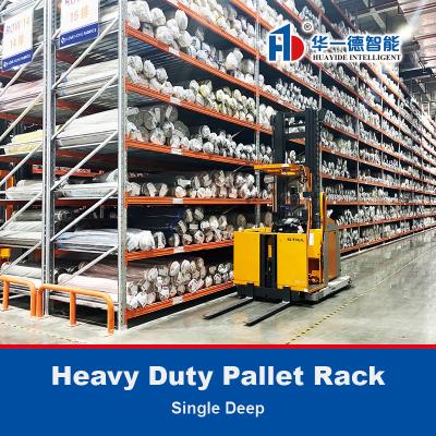 China Single Deep Heavy Duty Pallet Rack Selective Pallet Rack Warehouse Storage Racking for sale