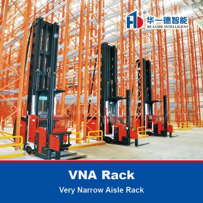 China VNA Rack Very Narrow Aisle Heavy Duty Rack VNA Pallet Racking Warehouse Storage Rack with three way forklift for sale