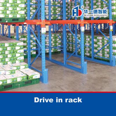 China Drive in rack Drive Through Racking Warehouse Storage Racking for sale