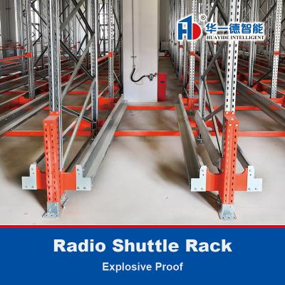 China Explosive Proof Radio Shuttle Racking For Warehouse Storage Racking Shuttle Pallet Runner Racking for sale