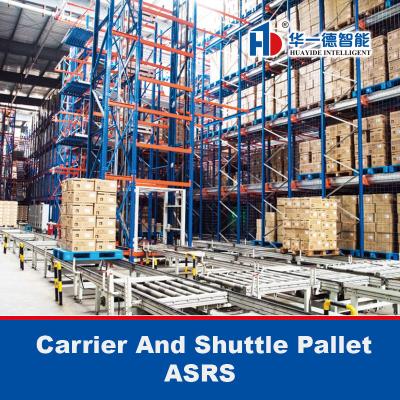 China Carrier And Shuttle Pallet ASRS, Automated Storage and Retrieval System for sale