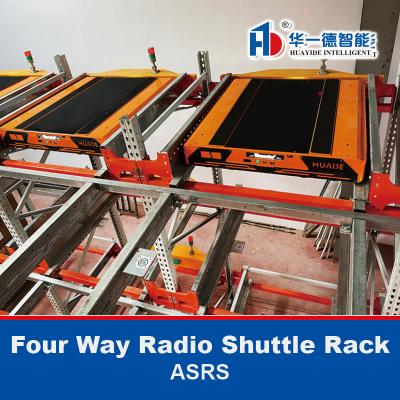 China Four Way Radio Shuttle Racking ASRS Pallet Runner Rack  4 Way Radio Shuttle Racking for sale