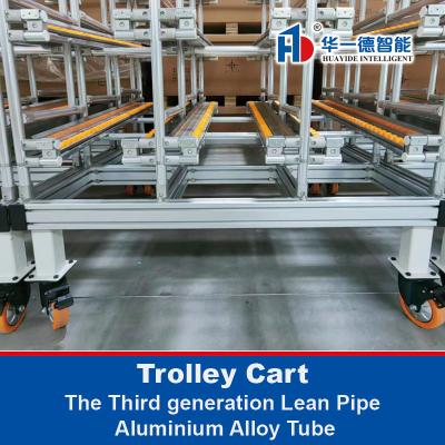 China The Third Generation Lean Pipe Aluminium Alloy Tube For Trolley Cart for sale