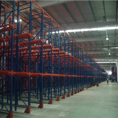 China Q345B Steel Drive In Racking 2000kg Each Layer Heavy Duty Drive Through System for sale