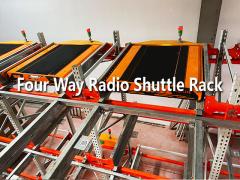 Four Way Radio Shuttle Rack Pallet Runner Racking  4 Way Radio Shuttle Racking