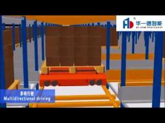 radio shuttle rack cart and forklift (agv) system fully automated fifo filo  system radio shuttle
