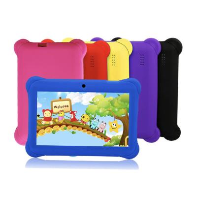 China Factory Customized Hard 7 Inch Tablet Kids 2.0GHZ Quad Core 1GB+8GB Android Kids Learning Tablet For Educational for sale