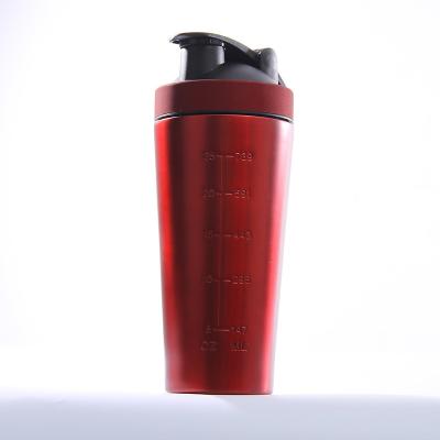 China Sustainable Sport Protein Double Wall 304 Stainless Steel Insulated Shaker Bottle for sale