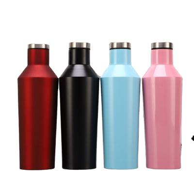 China Business custom logo personalized fashion doule 500ml wall sport bottle stainless steel eco-friendly water bottle for sale