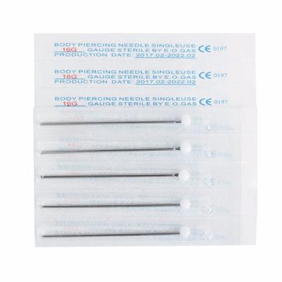 China Permanent Disposable Sterilized Tattoo Puncture Needle Body Piercing Needles For Tattoo And Piercing for sale