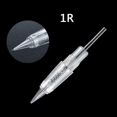 China Permanent Disposable Eyebrow Tattoo Needles Screw On Permanent Makeup Cartridge Needles For PMU Microblading Machine for sale