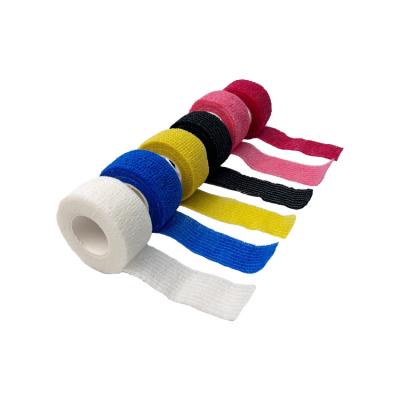 China Cotton / Nonwoven Medical Sports Wound Support Wrap Nonwoven Self Adhesive Kinesiology Cohesive Bandage for sale