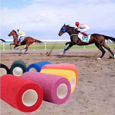 China Elastic Cohesive Vetwrap Equestrian Products Horse Bandage Animal Horse Bandages for sale