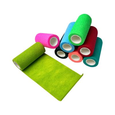 China Cotton Elastic Cohesive Vetrap/Wholesale Nonwoven Self Adhesive Bandage Bandaging Tape Horse Racing Animal Bandages for sale