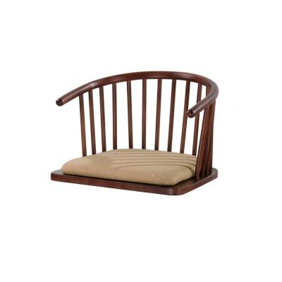 China Wholesale Adjustable Japanese Style Tatami Solid Wood Bed Seats (Other) Lazy Legless Armchair Chairs Back Chairs With Cushions for sale