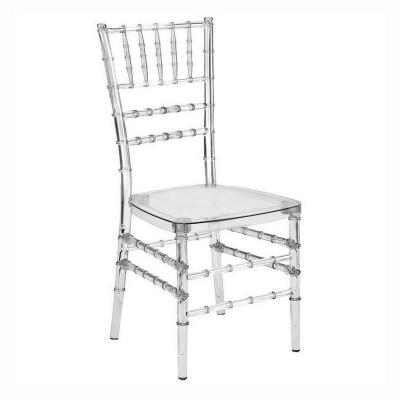 China Wholesale Modern Assemble Bulk PC Plastic Clear Resin Chiavari Chairls For Wedding Party Hotel for sale