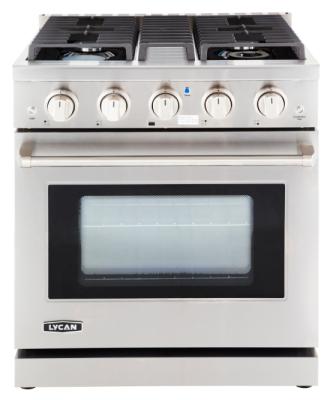 China Broiler Lycan 30in Stainless Steel 4 Burner Oven & Range for sale