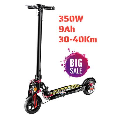 China Manufacturer Wholesale High Quality Unisex Premium Motor Driven 350w Display Disc Brake Folding Electric Scooter for sale