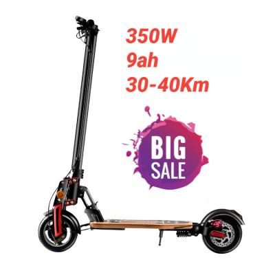 China Hot Selling 9.0ah 8inch Unisex Design Kick Foldable Portable Patented Electric Scooters 2 Wheels Standing Scooter For Adults for sale