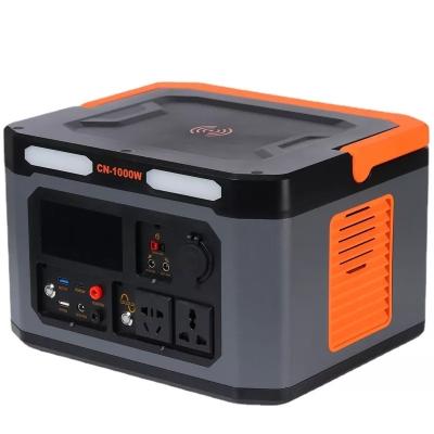 China Large C Size High Capacity 300W 500W 1000W Outdoor Lifepo4 Lithium Cells Solar Generator Type Camping Portable Power Station for sale