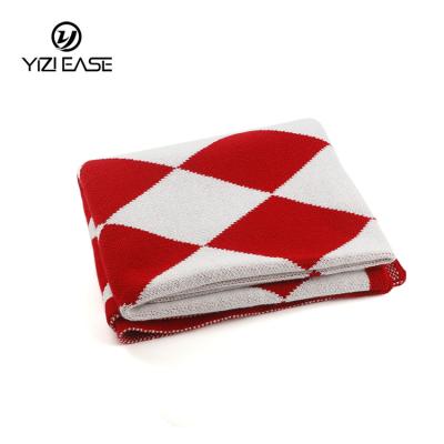 China PORTABLE Soft Comfortable Knitted Warm Decorative Throw Blanket Acrylic Knit Throw Blanket for sale