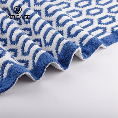 China High Quality PORTABLE Kids Baby Blanket Summer Spring All Seasons Infant Knitted Throw Polyester Knit Baby Blanket for sale