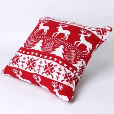 China Soft Appropriate Price High Quality Knit Luxury Pillow Cover Throw Christmas Pillow Cover for sale