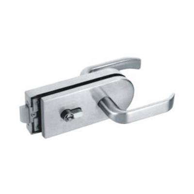 China Modern Building Hardware Wall To Glass Door Lock With Handle for sale