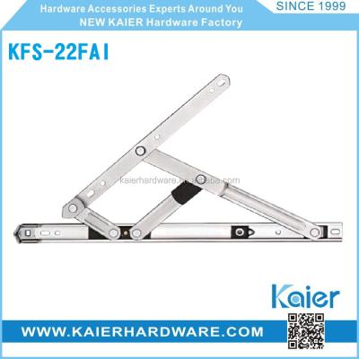 China stayfactory price stainless/iron/fabric curtain /friction openers window with high quality KFS-22FAI for sale