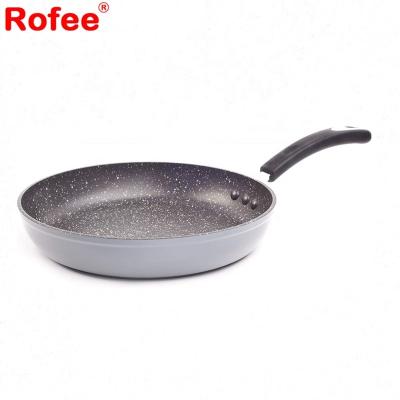 China 26 Cm Sustainable Stone Ground Forged Pan With Aluminum Fry 100% APEO And PFOA Free Stone Derived Non Stick Coating for sale