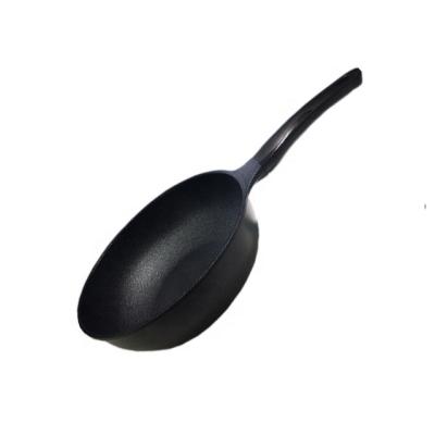 China Viable Die Casting Non-Stick Honeycomb Plated Deep WOK With Bakelite Handle for sale