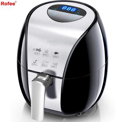 China Digital Touch Digital Air Fryer with Rapid Air Circulation System, 3.5 Quart Capacity with Black Stainless Steel/LED Display - for sale