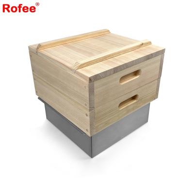 China Wooden Steamer Tray Hinoki Portable Sauna Huge Willow Square Wood Viable Personal Fire Steam Shower Steamer for sale