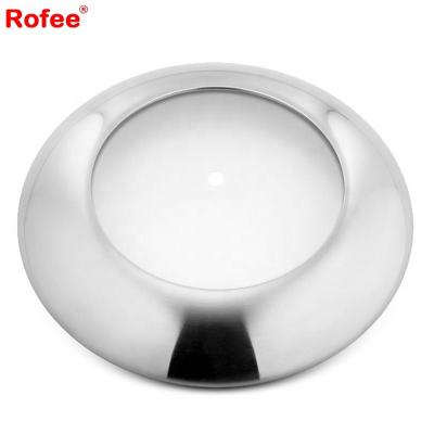 China Sustainable Round Shape Stainless Steel Glass Pot High Temperature Resistant Lid For Cookware Wok Pan for sale