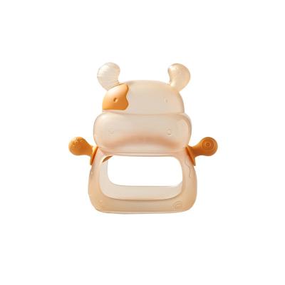 China Soft Toy New Animal Shape Breastfeeding Pacifier Hands Comfortable Baby Silicone Feeding Teether for sale