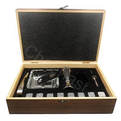 China Cooling No Dilute Accessories Father's Day Gift Cigar Inside Cooling Ice Cube Whiskey Stone Reusable Set for sale