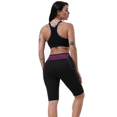 China Sustainable Ultra Sweat Sports Neoprene Pocket Gaiters Body Shaping Pants For Women for sale