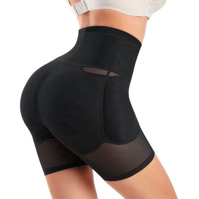 China Removable Mesh High Waist Tummy Control 4 Pads Panties Breathable QUICK DRY Women Enhance Butt Lifter Hip Body Shaper for sale