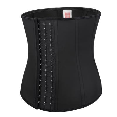 China Manufacturer Hot Sales Custom Matte Shaper S-King Amazon Mature Women Lingerie Women 9 Short Corset Steel Belt Animal Black Waist Trainer Women for sale