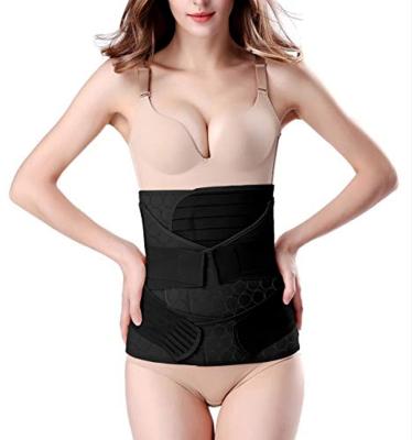 China Antibacterial Custom Made 3 in 1 Postpartum Belt Body Shaper Body Shaper Corset Wrap Belly Band Wrap Belt Body Shaper for sale