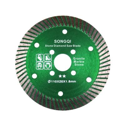 China Suitable for kinds of  porcelain hard ceramics quartz Diamond Saw Blade Circular SONGQI Dry/Wet Diamond Cutting Disc Marble Granite Circular Diamond Turbo Saw Blade for sale