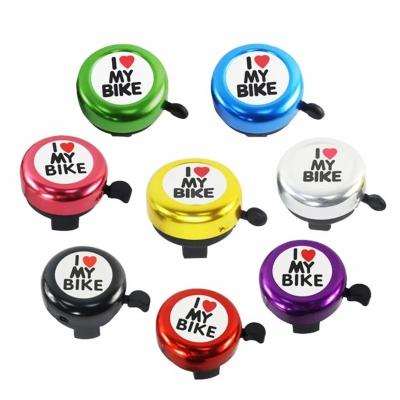 China Metal 8 Colors Cute Bicycle Handlebar Loud Sound Loud Alarm Warning Mini Kids Bike Horn Bells Cycling Ring Children Bike Accessories for sale