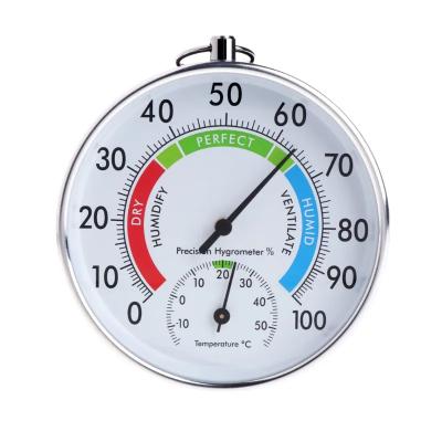 China - 10cm indoor outdoor temperature and thermometer analog humidity indicator hygrometer for sale