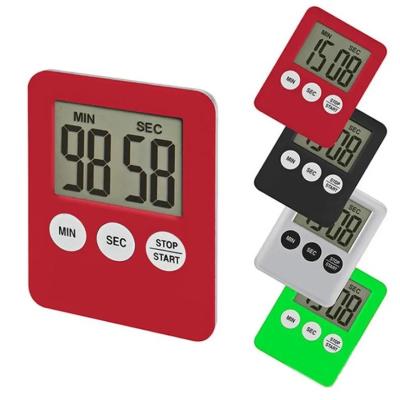 China Magnetic Countdown Timer Kitchen Clock Screen Digital Mechanical LCD Digital Kitchen Timer for sale