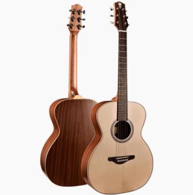 China Custom Wholesale OEM SM-100MN Guitar Factory Flawless Solid Guitar 40 Inch Acoustic Guitar for sale