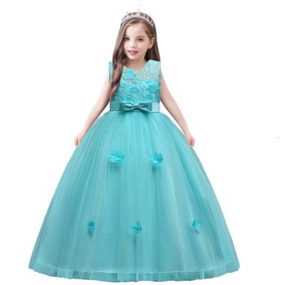 China Breathable European Style Flower Girl Formal Dress Bridesmaid Wedding Dress For 3-12yrs Kids Graduation Dress Elegant for sale